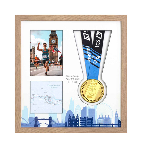 London Marathon 2025 - Medal & Photo Frame