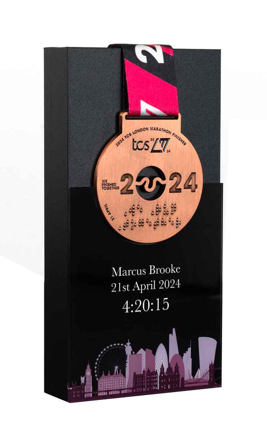 London Marathon 2023 Desktop Medal Display
