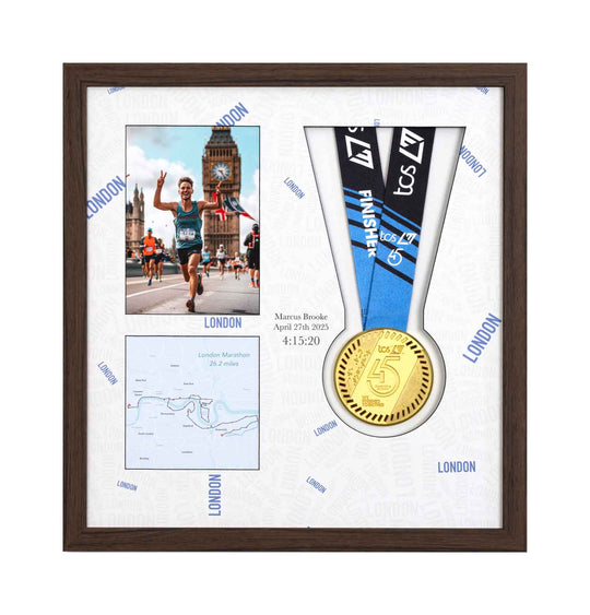 London Marathon 2025 - Medal & Photo Frame