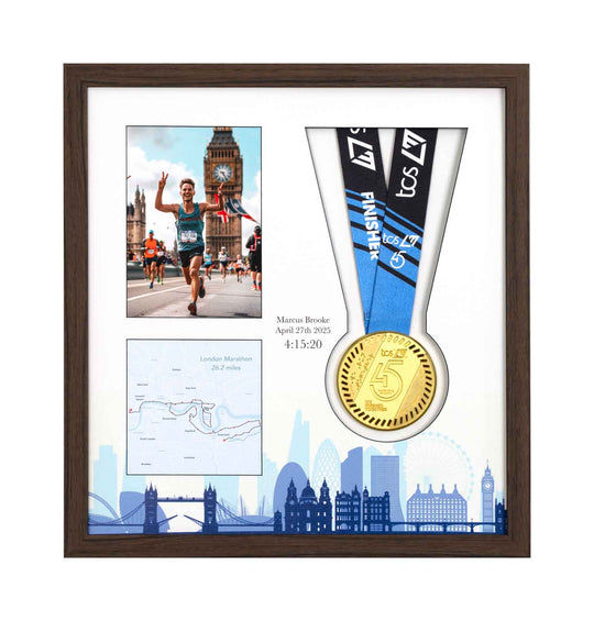 London Marathon 2025 - Medal & Photo Frame